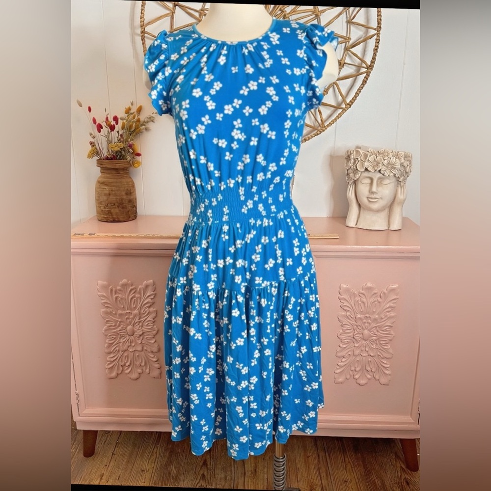 Women’s NWT ‎ Draper James size small floral  Blue Dress